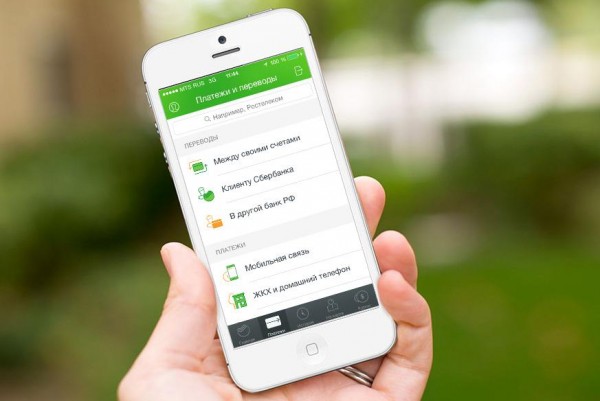 Фотоснимок мобильного приложения "Мобильный банкинг"