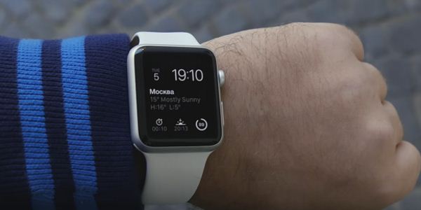 часы на руке