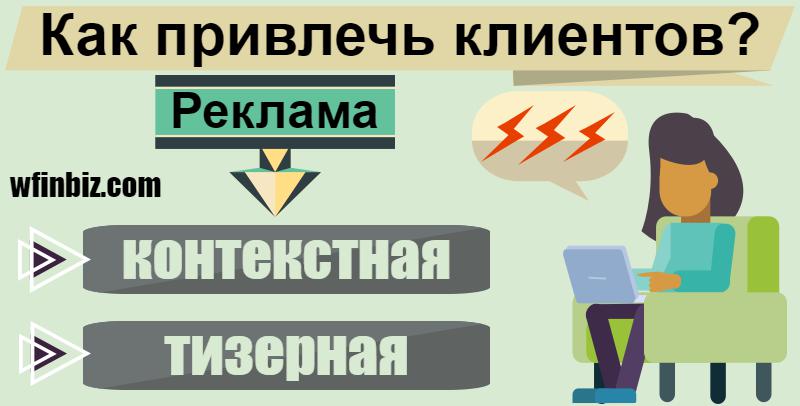 Привлечение клиентов через рекламу